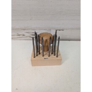 GFC Made‎ in France Jeweler Beading Tool Set Stone Setting Handle Case